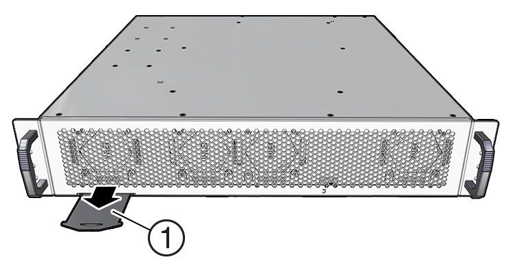 An illustration showing the pullout card where the serial number is located.