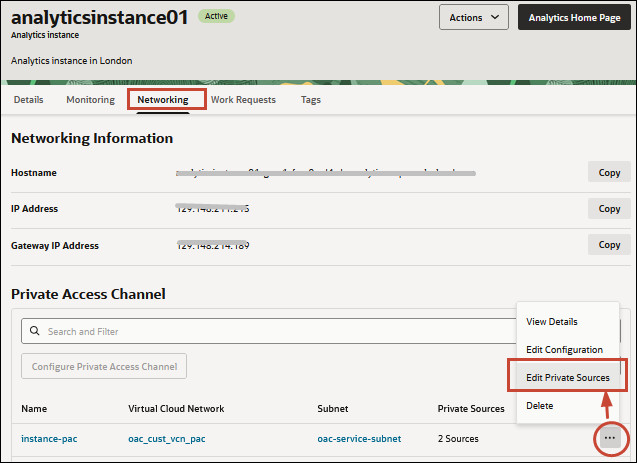 Edit Private Sources