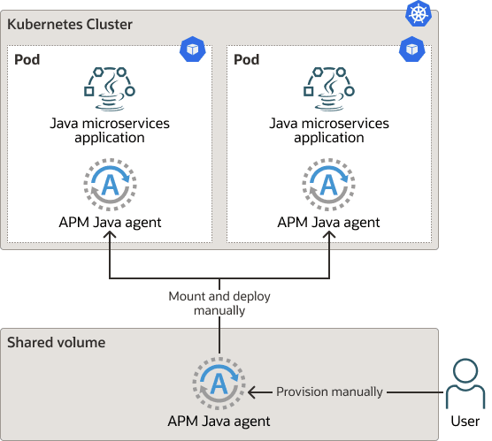 Deploy APM Java Agent on a Mounted Volume