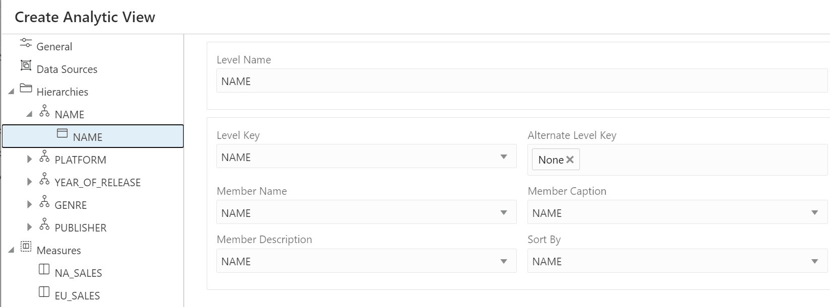 Description of hierarchy-level-view.png follows