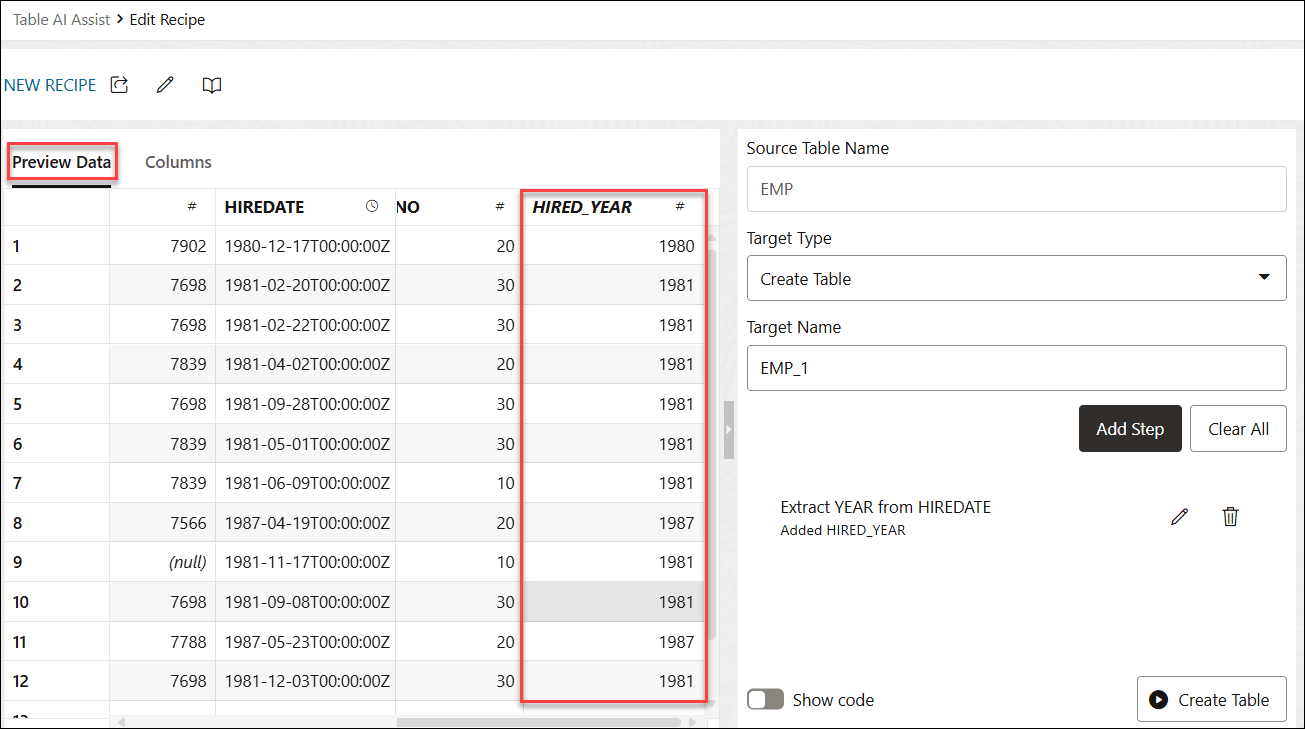 Description of view-results-recipe.png follows