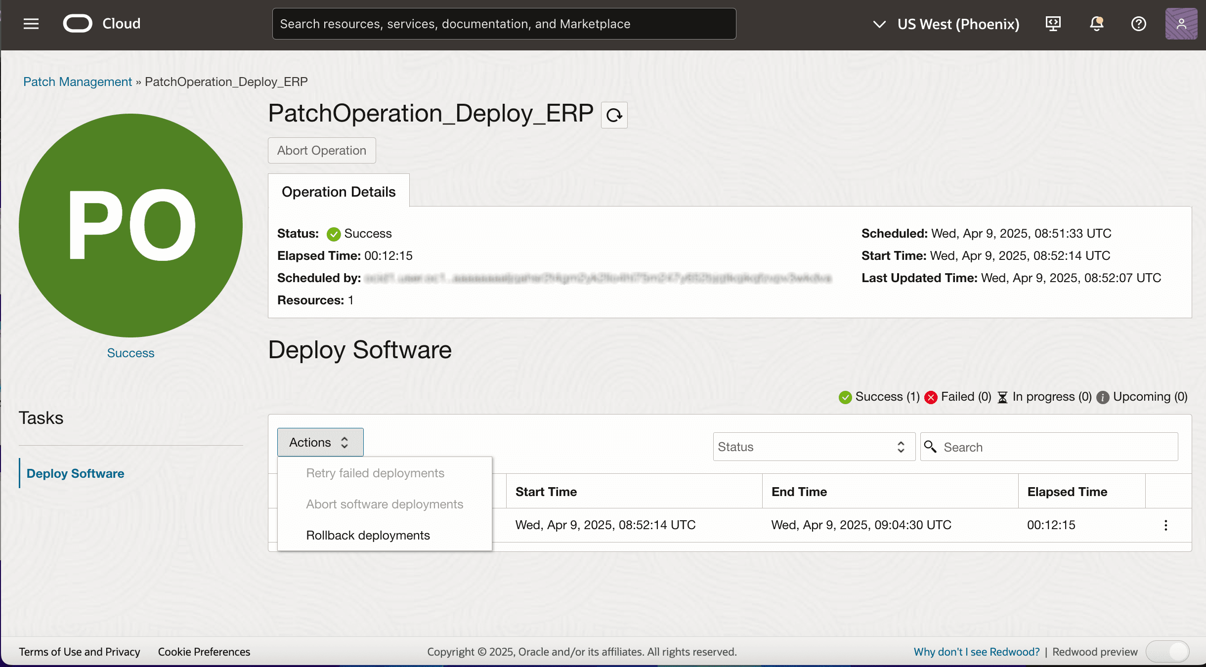 Operations that can be performed when troubleshooting patching