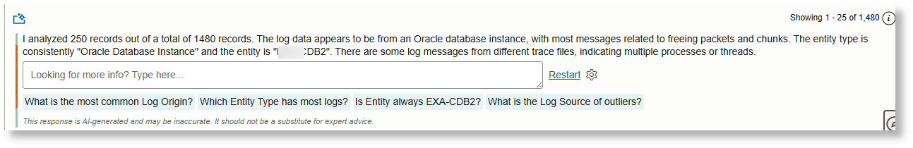 example of Multi-log Explain