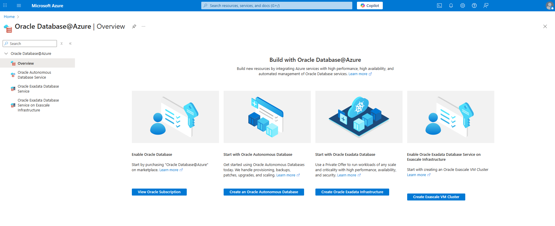 Click to expand Oracle AI Database@Azure Overview