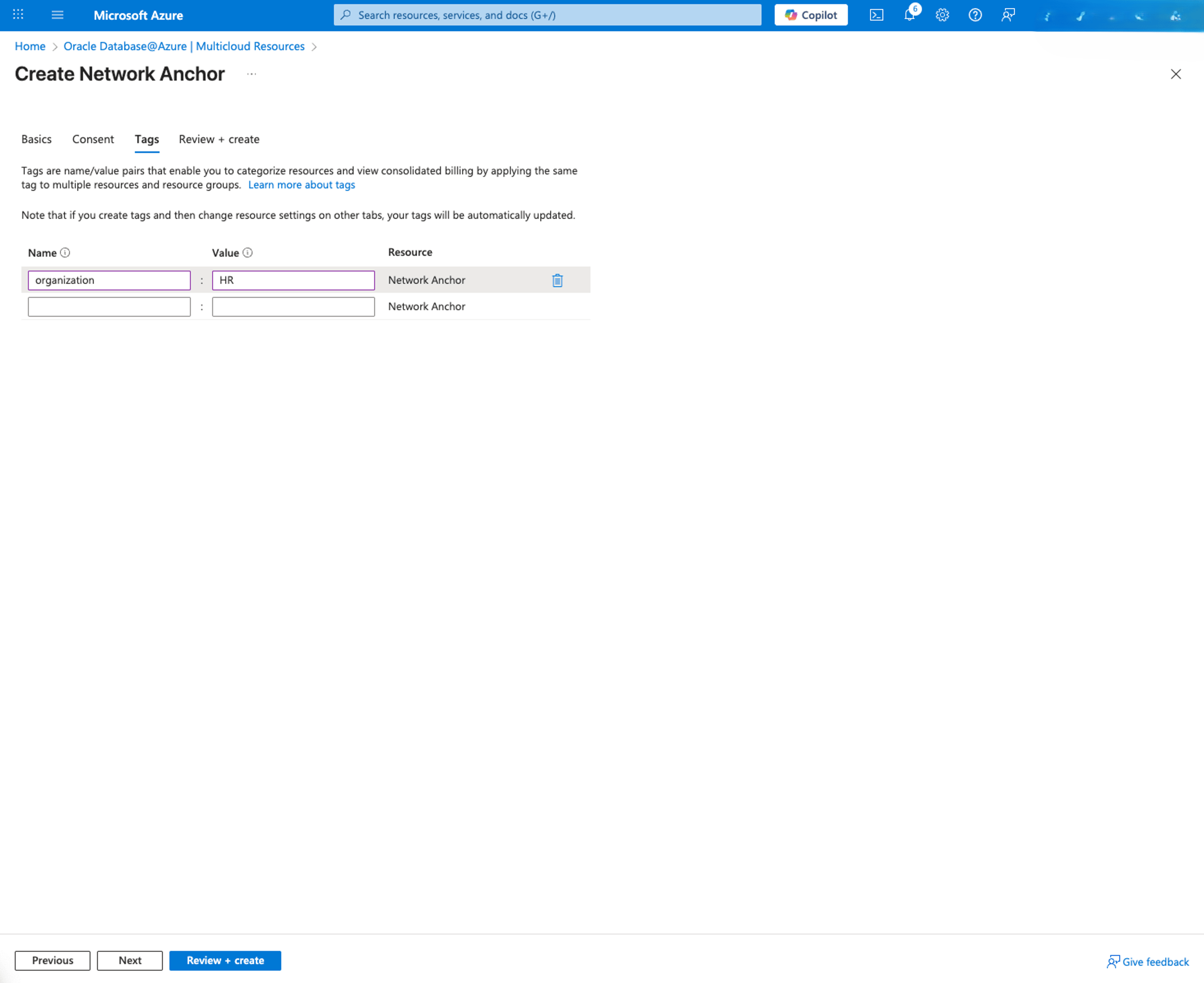 This screenshot shows how to create a Network Anchor. This screenshot shows how to create a Network Anchor.