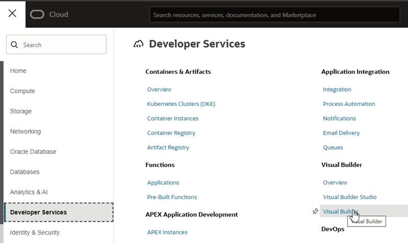 Description of admin-console-visualbuilder.png follows Description of admin-console-visualbuilder.png follows